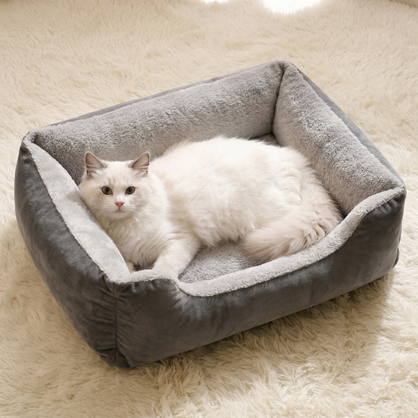 CozyPaws™ Orthopaedic Bolster Pet Bed - Self-Warming & Joint Support for Dogs & Cats