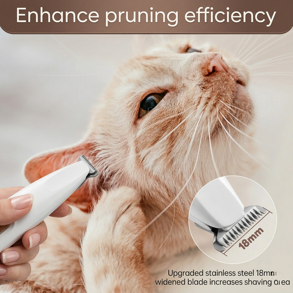 CozyPaws™ LED Pet Paw Trimmer - Ultra-Quiet 35dB & Safe Grooming for Dogs & Cats