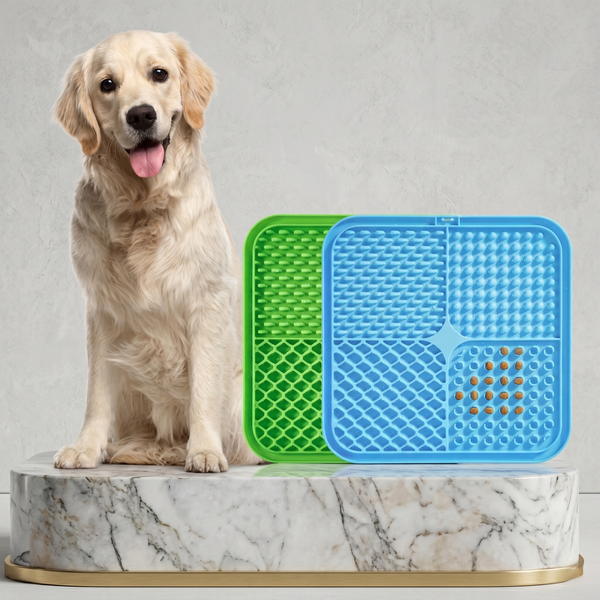 CozyPaws™ Silicone Lick Mat — Slow Feeder & Bath Distraction Pad for Dogs & Cats