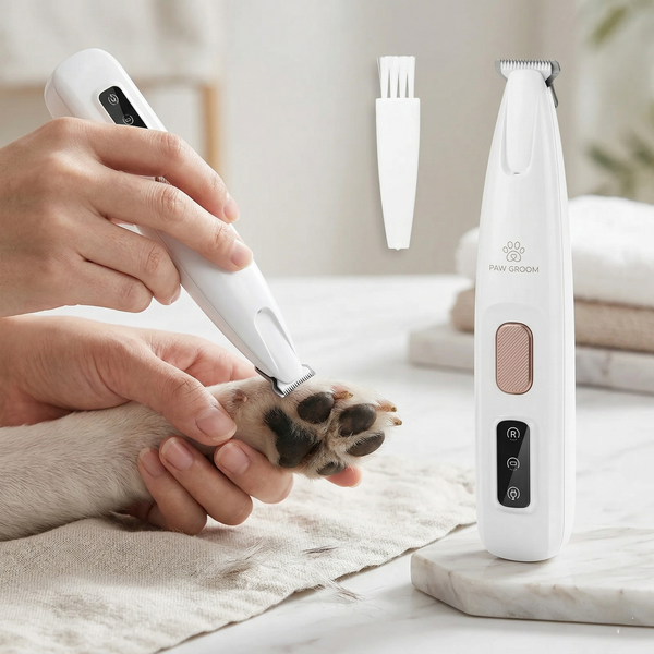 CozyPaws™ LED Pet Paw Trimmer - Ultra-Quiet 35dB & Safe Grooming for Dogs & Cats