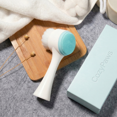 CozyPaws™ Silicone Dog Brush - 2-in-1 Coat Massage & Paw Cleaner for Dogs & Cats