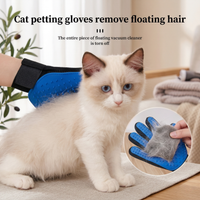 Close-up of CozyPaws™ grooming glove silicone tips – soft rounded bristles for massage and deshedding - Image 4