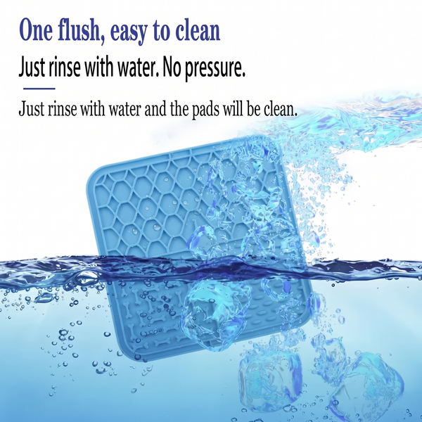 CozyPaws™ Silicone Lick Mat — Slow Feeder & Bath Distraction Pad for Dogs & Cats