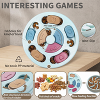 CozyPaws puzzle feeder features — 360° rotating plate, 14 food compartments, non-slip base, BPA-free material - Image 4