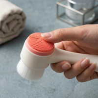 CozyPaws™ Silicone Dog Brush dual-sided head in hand – silicone massage nubs and soft bristle paw cleaner
 - Image 6