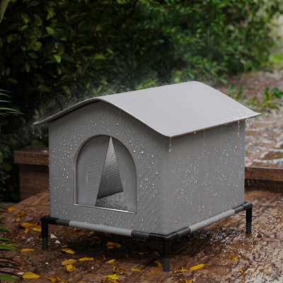 CozyPaws™ Waterproof Pet Cave House — Foldable Outdoor & Indoor Winter Shelter for Cats & Small Dogs
