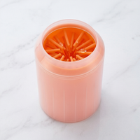 CozyPaws™ portable dog paw cleaner in orange – compact design for walks and travel - Image 8