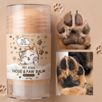 CozyPaws™ Paw Balm Stick next to dog paw pads – heals cracked and dry paws for dogs and cats of all breeds - Image 5