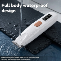 CozyPaws™ LED paw trimmer rinsed under running tap – IPX7 waterproof rating demonstrated - Image 4
