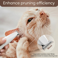 Built-in LED light illuminating dog paw during trimming – CozyPaws™ paw trimmer reveals the quick - Image 2