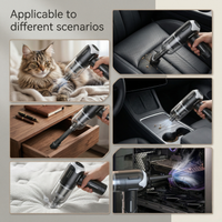 Pet grooming vacuum multi-use scenarios - grooming cats, cleaning car seats, furniture, upholstery, computer keyboards, and home surfaces - Image 5